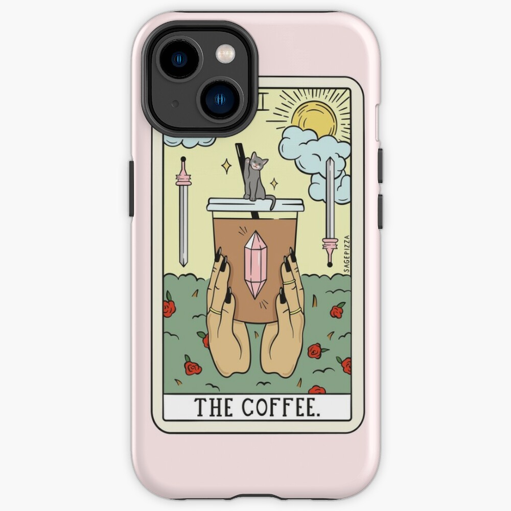 The Coffee Tarot Card Reading Light Iphone Case - Tarot Gifts