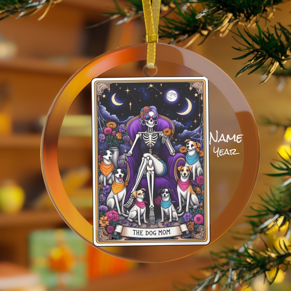 The Dog Mom Tarot Card Ornament - Tarot Gifts