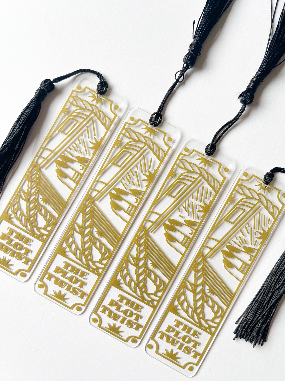 The Plot Twist Tarot Card Acrylic Bookmark - Tarot Gifts